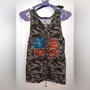Camo and Flag Kids One Piece